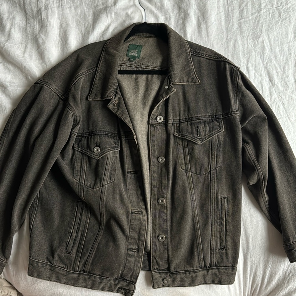 Target wild fable - washed black denim jacket oversized